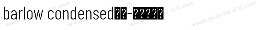 barlow condensed字体字体转换